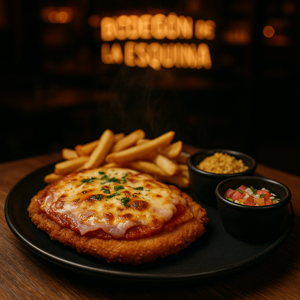 Milanesa Napolitana com Fritas